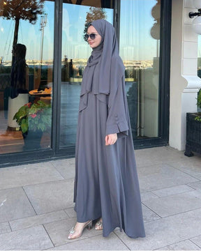 Arabic Gray Abaya