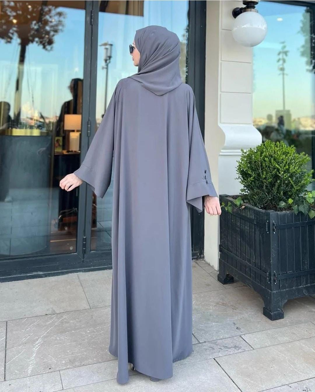 Arabic Gray Abaya