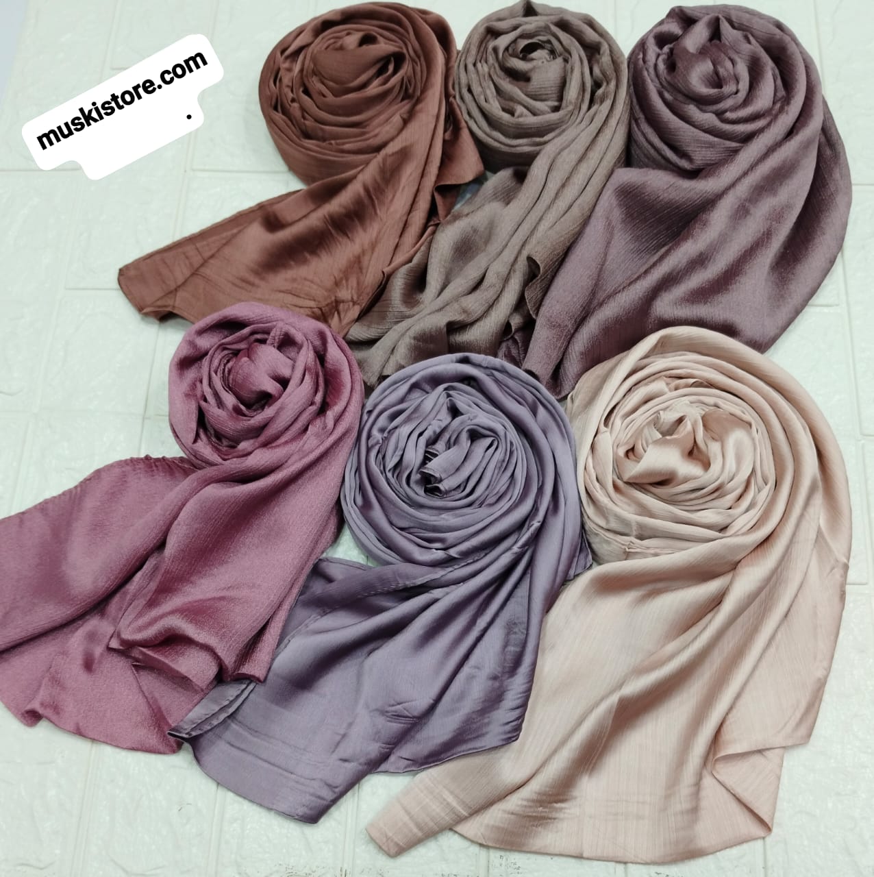 Crinkle Silk Scarve